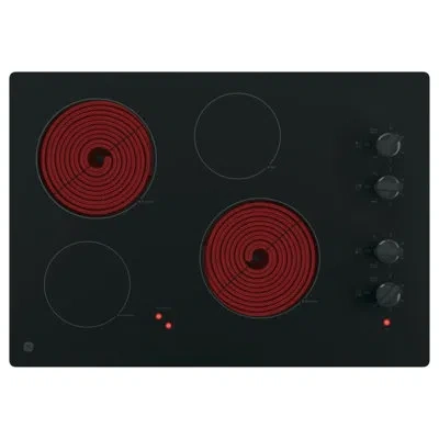 Ge Appliances Ge 30" Built-in Knob Control Electric Cooktop In Black