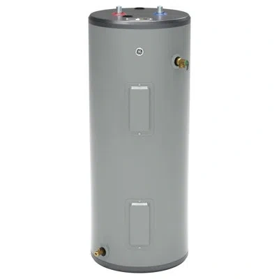 Ge Appliances Ge 30 Gallon Tall Electric Water Heater In Gray