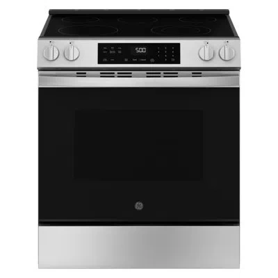 Ge Appliances Ge® 30" Slide-in Electric Range In Stainless Steel,black
