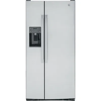 Ge Appliances Ge 33" Side By Side 23 Cu. Ft. Refrigerator In Silver
