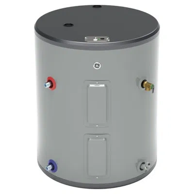 Ge Appliances Ge 36 Gallon Side Port Lowboy Electric Water Heater In Gray