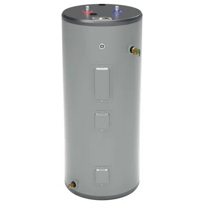 Ge Appliances Ge 40 Gallon Short Electric Water Heater In Gray