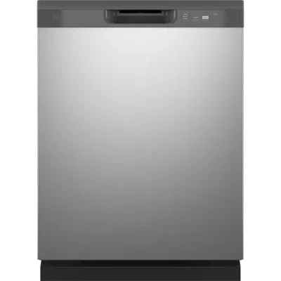 Ge Appliances Ge® Dishwasher With Front Controls In Silver