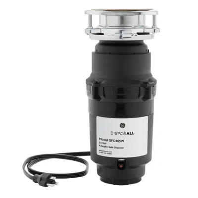 Ge Appliances Ge Disposall 1/3 Hp Continuous Feed Garbage Disposer - Corded In Black;black