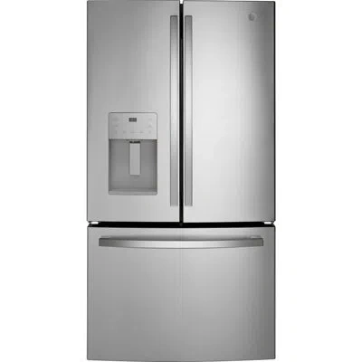 Ge Appliances Ge Energy Star 20.6 Cu Ft Fingerprint Resistant Counter Depth French Door Refrigerator In Stainless Steel
