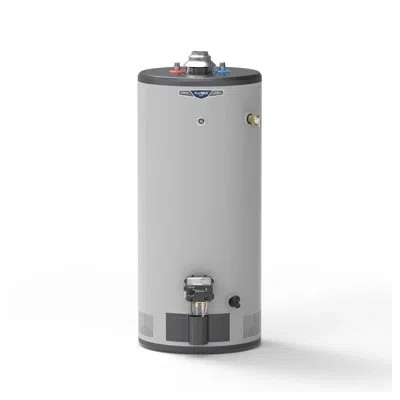 Ge Appliances Ge Realmax Choice 40-gallon Short Natural Gas Atmospheric Water Heater In Gray;grey;gris