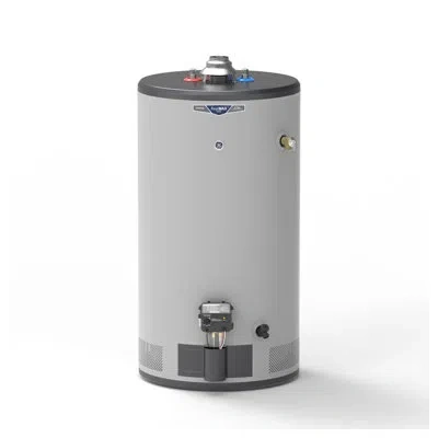 Ge Appliances Ge Realmax Choice 50-gallon Short Natural Gas Atmospheric Water Heater In Gris;grey;gray