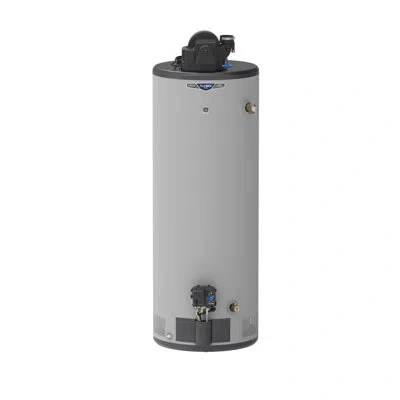 Ge Appliances Ge Realmax Choice 50-gallon Tall Liquid Propane Power Vent Low-nox Water Heater In Gray