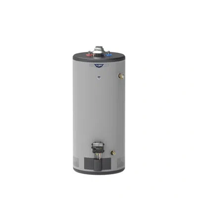 Ge Appliances Ge Realmax Platinum 40-gallon Short Natural Gas Atmospheric Water Heater In Gray