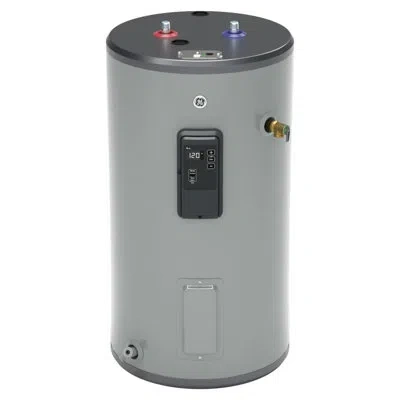 Ge Appliances Ge Smart 30 Gallon Short Electric Water Heater In Gris;grey;gray