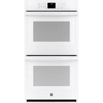Ge Appliances Ge Smart Appliances Smart Built-in 27" Self-cleaning Electric Double Wall Oven In White