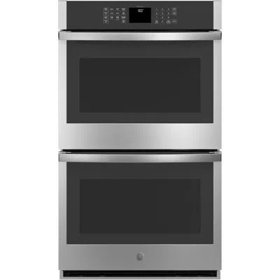 Ge Appliances Ge Smart Appliances Smart Built-in 30" Self-cleaning Electric Double Wall Oven In Stainless Steel