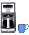 Ge Appliances Glass Carafe Programmable Drip Coffee Maker In Stainless Steel