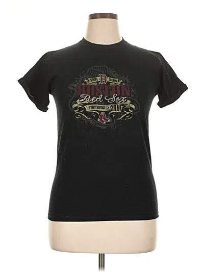 Pre-owned Gear For Sports Short Sleeve Top Black Mock Neckline Tops