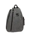 Geckobrands Sling Bag In Everyday Gray