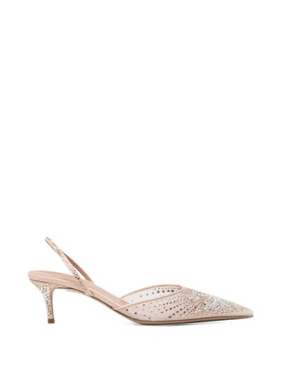 Gedebe 55mm Anitta Slingback Pumps In Neutral