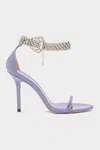 Gedebe Chiara Ankle-strap Leather Pump 100 In Lillac