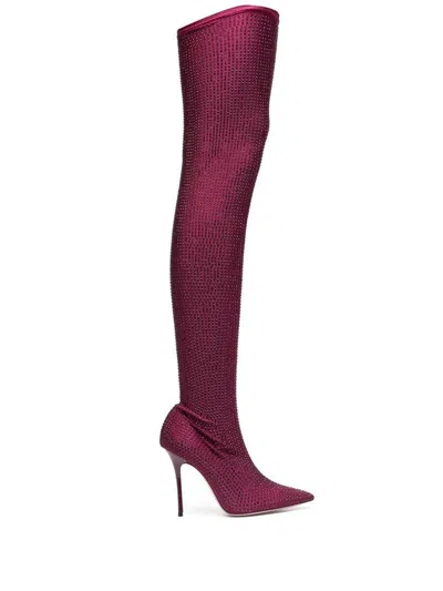 Gedebe Crystal Embellishment Heel Boots