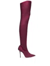 Gedebe Crystal Embellishment Heel Boots In Maroon