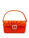 Gedebe Habibi Crystal-embellished Tote Bag In Orange