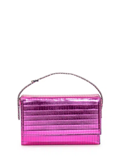 Gedebe Kate Metallic Clutch Bag In Pink