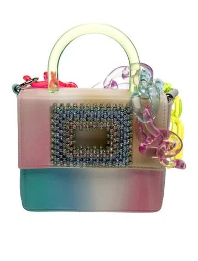 Pre-owned Gedebe Leather Crossbody Bag In Pink