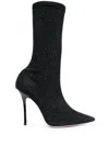 Gedebe Black Logan Rhinestone-embellished Boots In Black