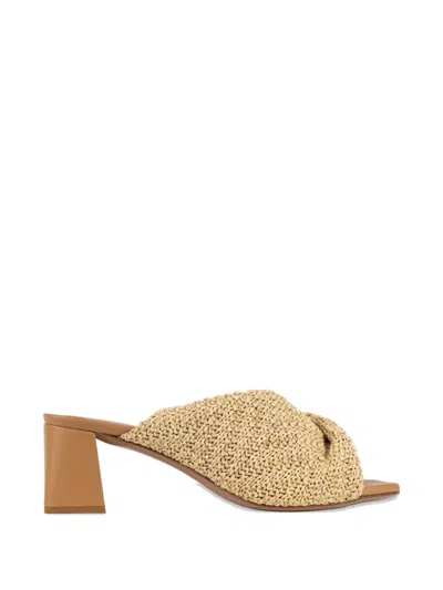Gedebe Mariel Woven Twist-detail Sandals In Multi