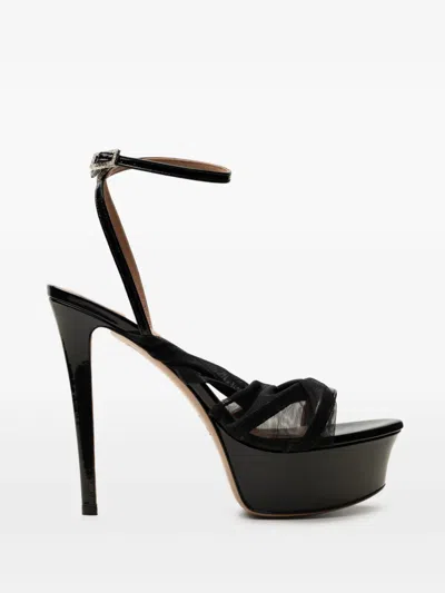 Gedebe Melody Platform Sandals In Black