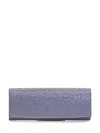 Gedebe Mini Envelope Clutch With Crystal Accents In Blue