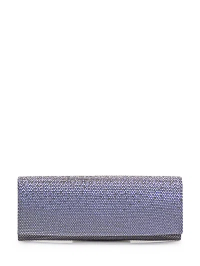 Gedebe Mini Envelope Clutch With Crystal Accents In Iron Crystal