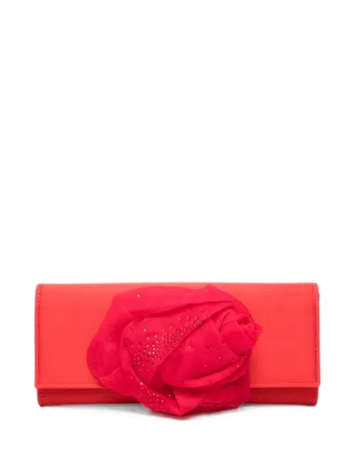 Gedebe Peonia Envelope Clutch Bag In Red