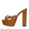 Gedebe Sandals Brown In Marrone Marroni