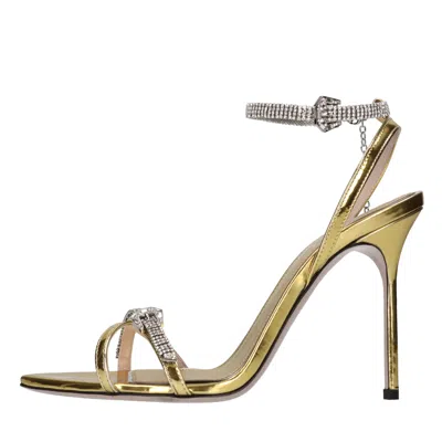 Gedebe Sandals In Oro Metallici E Grigi