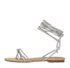 Gedebe Sandals Silver In Argento Chiari E Naturali
