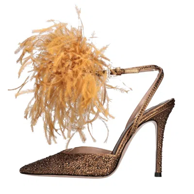Gedebe With Heel In Marrone Marroni