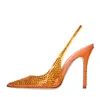 Gedebe With Heel Orange In Arancio Vivaci