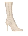 Gedebe Woman Boot Beige Size 11 Textile Fibers In Sand