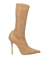 Gedebe Woman Boot Light Brown Size 8 Textile Fibers In Beige