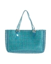 Gedebe Woman Handbag Azure Size - Pvc - Polyvinyl Chloride In Blue