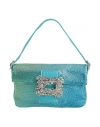 Gedebe Woman Handbag Azure Size - Textile Fibers In Blue