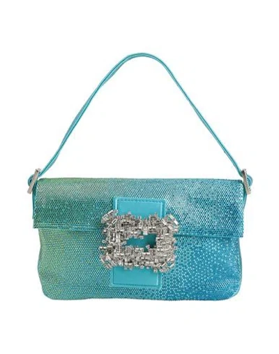 Gedebe Woman Handbag Azure Size - Textile Fibers In Blue