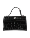Gedebe Woman Handbag Black Size - Leather, Crystal