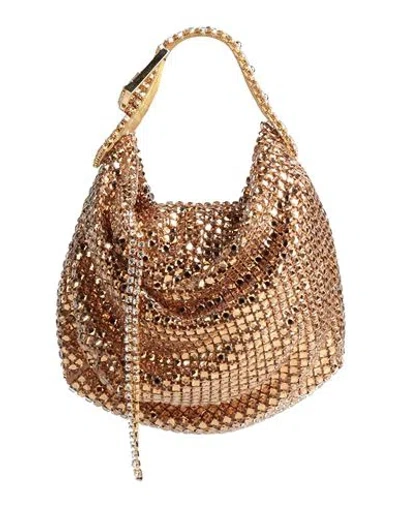 Gedebe Woman Handbag Camel Size - Textile Fibers In Sand