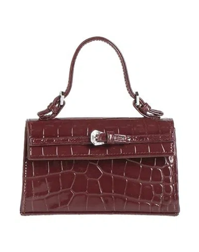 Gedebe Woman Handbag Chocolate Brown Size - Leather, Crystal