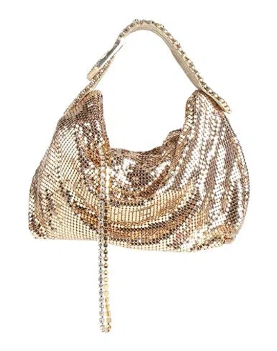 Gedebe Woman Handbag Gold Size - Metal In Gold