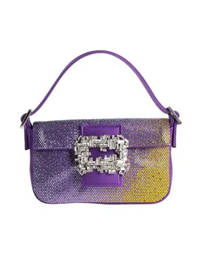 Gedebe Woman Handbag Purple Size - Textile Fibers In Purple