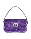 Gedebe Woman Handbag Purple Size - Textile Fibers In Purple