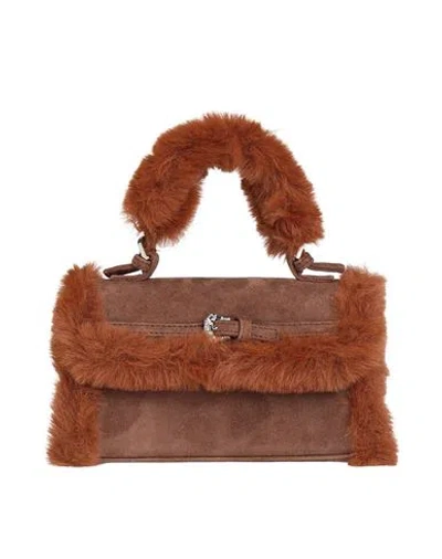 Gedebe Woman Handbag Taupe Size - Leather In Gray