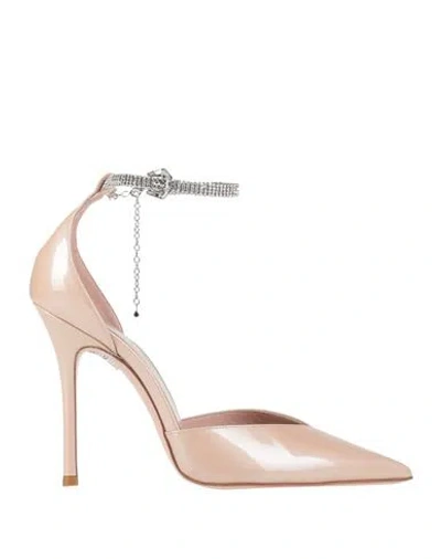 Gedebe Woman Pumps Blush Size 7 Leather In Pink